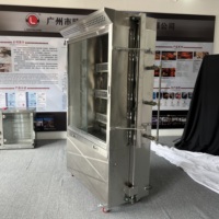 LIBERMANN Machine à Kebab Doner Automatique Rotative au Gaz de Haute Qualité, 6/8 Broches, Rôtissoire à Viande, Gril à Poulet – Vente en Gros
