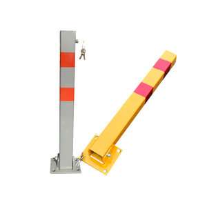 <strong>Folding</strong> Down <strong>Parking</strong> Lock Barrier <strong>Bollard</strong> With Lock and Bolts - Product Image 1