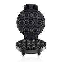 Vente chaude Petit Déjeuner Surface Antiadhésive 7 Trous Beignets Électrique Mini Donut Maker