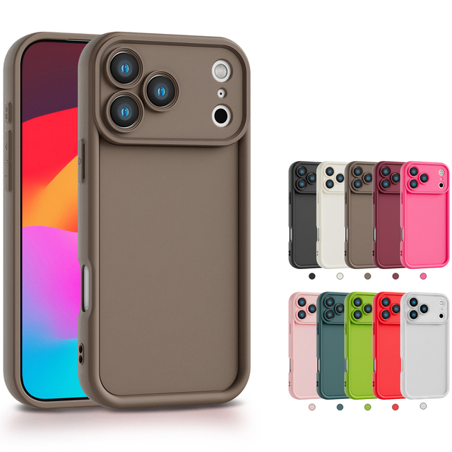 New Styles 2025 Soft Silicone Shockproof Case for iPhone 17 Pro Max 17 Pro Bumper Camera Protective Cover for iPhone 17