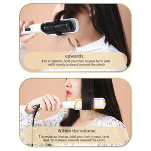 2024 haute chaleur style meilleure qualité électrique brosse à cheveux sèche <span class=keywords><strong>lisseur</strong></span> cheveux <span class=keywords><strong>lisseur</strong></span> peigne brosse ionique <span class=keywords><strong>lisseur</strong></span> de cheveux - Product Image 6