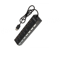 Hub USB 2.0 de 7 Puertos Bajeal con Interruptores Individuales de Encendido/Apagado, Plug and Play, Salida de Video, Compatible con Windows/Linux/Mac OS, Garantía de 12 Meses