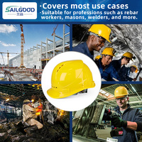 Casque de sécurité ABS 328g léger, isolation électrique, ventilé, 4 couleurs (bleu, jaune, rouge, blanc), casque de chantier