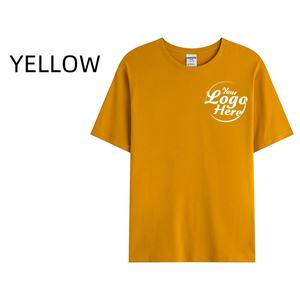 T-shirt en pur coton respirant de 190g pour hommes, chemise personnalisée à manches courtes et col rond avec impression publicitaire - Product Image 3