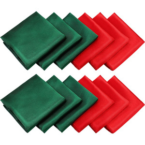 Serviettes en satin <span class=keywords><strong>de</strong></span> Pâques, serviettes <span class=keywords><strong>de</strong></span> <span class=keywords><strong>table</strong></span> douces, carrées, <span class=keywords><strong>pour</strong></span> mariages, serviettes <span class=keywords><strong>de</strong></span> <span class=keywords><strong>table</strong></span> <span class=keywords><strong>pour</strong></span> Noël, fêtes <span class=keywords><strong>de</strong></span> Noël, mariages, 20 x 20 pouces - Product Image 2