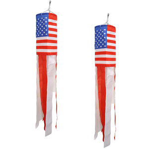 Custom Polyester America <b>Flag</b> US WindSock Digital Printed Flying Wind Socks for Yard <b>Garden</b> Porch - Product Image 5