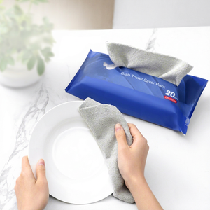 Vente directe d'usine, chiffon de nettoyage en microfibre 40x40cm, uni, hygiénique, réutilisable, super absorbant pour la cuisine et la salle de bain - Product Image 1