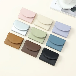 Nero Friday <span class=keywords><strong>portacarte</strong></span> portatile semplice colorato Mini carta di credito per studenti portafogli di grande capacità borsetta - Product Image 1