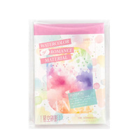 Bloc-notes avec 100 feuilles par paquet, collection romantique en aquarelle, design à mélange de couleurs haute capacité
