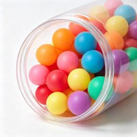 Balles de ping-pong en plastique colorées sans couture, couleurs mélangées, pour jeux de fête, décoration de carnaval, Pelotas De Ping Pong