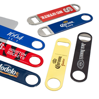Décapsuleur promotionnel en acier inoxydable personnalisable pour sublimation, type lame de bar, vierge