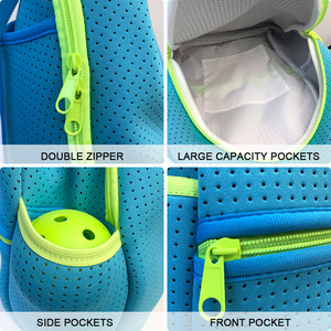 Nouveau design – Sacs à bandoulière en néoprène pour équipement de pickleball – Sacs à dos de sport pour femmes, sacs à raquettes de paddle, sacs à dos souples 50-70L pour activités de plein air - Product Image 4