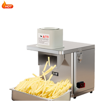 Machine à découper les frites et les chips de pommes de terre commerciales avec moteur en acier inoxydable 304, haute efficacité, design ondulé