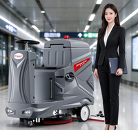 Nettoyeur de sols compact à batterie V8, machine de lavage, de séchage et d'aspiration pour le nettoyage industriel