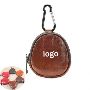 Promotion Custom Logo Retro Vintage Genuine Leather <b>Purse</b> Multi-Functional Top Cowhide Mini Zipper Wallet Small Coin - Product Image 1