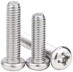 Stainless Steel Phillips pan head machine screw A2-70/A4-80 M2-M12