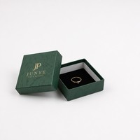 Boîtes à bijoux en papier style tendance, prêtes à l'emploi, avec pochette cadeau et sac, boîte à bijoux personnalisée en carton pour collier