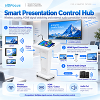 Podium numérique interactif portable à affichage tactile de 21.5 pouces avec système audio amélioré pour les centres commerciaux des églises Fournisseur OEM