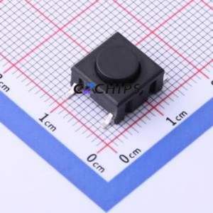 UK-B02154-G6.4 Tactile Switch SMD Switch Single Pole Single Throw Round Button Vertical Mount 10mm - Product Image 1