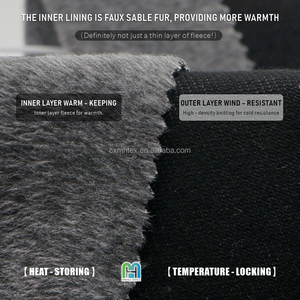 Felpe con cappuccio da <span class=keywords><strong>uomo</strong></span> in tessuto Velour brillante tessuto in pile <span class=keywords><strong>di</strong></span> cotone francese spugna per tuta personalizzata in <span class=keywords><strong>velluto</strong></span> - Product Image 2