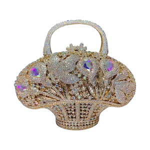 Daiwei <span class=keywords><strong>borsa</strong></span> da sera strass pochette con fiocco di cristallo personalizzato <span class=keywords><strong>borsa</strong></span> da pranzo con diamanti <span class=keywords><strong>borsa</strong></span> da sera per <span class=keywords><strong>donna</strong></span> <span class=keywords><strong>borsa</strong></span> di lusso - Product Image 4