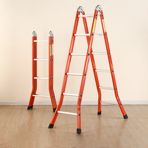 Échelle pliante en fer en forme de A, hauteur extensible <span class=keywords><strong>3m</strong></span>, capacité de charge 150kg, échelle télescopique multifonctionnelle pour l'escalade - Product Image 3