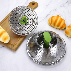 Cesta Vaporera Plegable de Acero Inoxidable, Cesta Vaporera Multifuncional Expandible de 9 y 11 Pulgadas - Product Image 3