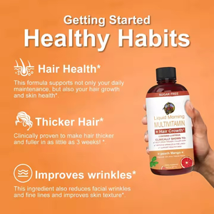 Dosificación líquida oral al por mayor OEM Premium multivitamínico suplemento para el crecimiento del cabello para la salud de la piel para todas las edades - Product Image 4