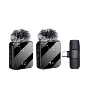 F12 <b>Wireless</b> Lavalier <b>Microphone</b> 3 In 1 Noise Reduction Outdoor Live Streaming External <b>Microphone</b> - Product Image 5