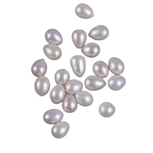 Bijoux faits main DIY, perles d'eau douce naturelles blanches en forme de riz de 8-9 mm, gouttelettes d'eau dispersées, perles d'eau douce blanches en forme de riz de 8-9 mm - Product Image 5