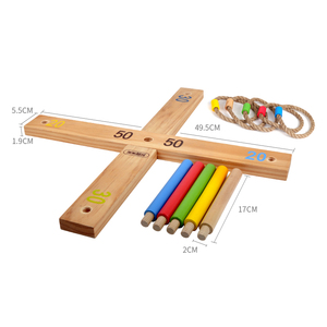 <span class=keywords><strong>Jeu</strong></span> de plein air <span class=keywords><strong>en</strong></span> <span class=keywords><strong>bois</strong></span> pour enfants, lancer d'anneaux, jeux de jardin pour adultes et familles - Product Image 5
