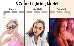 US Stocks Free Dressing Standing LED Espejo de piso de cuerpo montado en la pared de gran tamaño de longitud completa con bombillas para dormitorio - Product Image 2