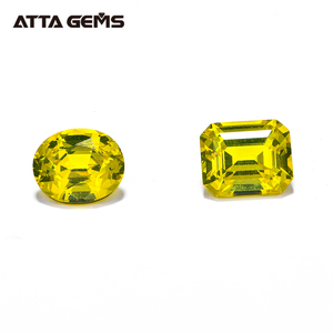 อัตตา โฮลเซลล์ ยิทริอัม อะลูมิเนียม การ์เนต ทรงเอ็มเมอรัลด์ ลูมิเนสเซนต์ ไอจีเอจ ไดมอนด์สังเคราะห์ สีเหลือง คุณภาพสูง - Product Image 4