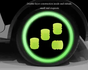 Universal Motorcycle Car Wheel Dust Cap Auto Glow Tyre Stem Air Valve Cover Light Auto luminescence Car Tire Valve Cap