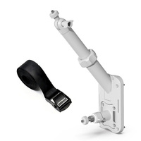 Support de caméra universel télescopique, support de caméra rotatif réglable avec vis de 1/4 pouces, compatible avec les caméras de sécurité Eufy