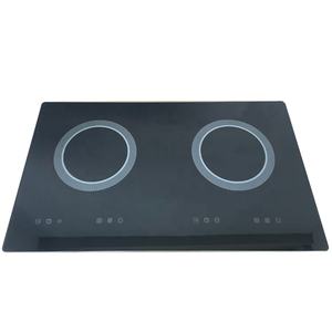 Professional Built in Induction Hob Double Burner 4000W Vertical Embedded Cooktop for Modern Kitchen Renovation - Product Image 1