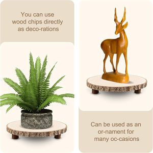 10-11 inch gỗ mộc mạc lát thân thiện với môi bánh tròn đứng bàn đám cưới centerpieces woodland-theo chủ đề sự kiện sinh nhật Bánh công cụ - Product Image 3
