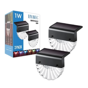 Lampada Solare da Esterno per Scale Hybec, LED 1W, Montaggio a Parete, Renio, Confezione da 2 - Product Image 2