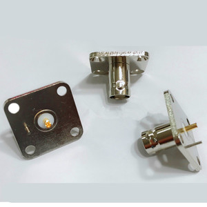 BNC Female Male Jack 4 Holes Flange Mount Solder Post <b>Plug</b> Connector RF Coax <b>Adapte</b> - Product Image 4