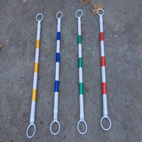 Barrera de Seguridad Retráctil de Plástico Plegable para Carreteras, Cono de Advertencia, Barra de Conexión, Postes de Barrera Reflectantes de Tráfico ABS