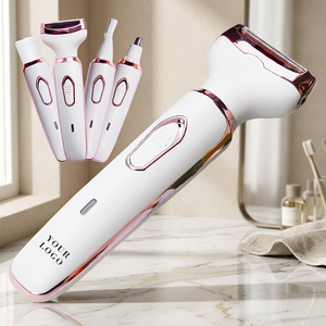 Depiladora Portátil 4 en 1, Depiladora Corporal Recargable con Cabezales Intercambiables para Uso Doméstico - Product Image 1
