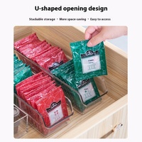 Boîte de rangement de bureau au design moderne, compartiment pour sachets de thé, tiroir en plastique pour la maison et le bureau, rangement pour sachets de thé au lait et café