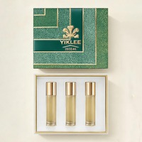 Coffret Découverte de Parfums, Boîte en Papier Personnalisée de Luxe avec Couvercle, 4 flacons de 5 ml et 10 ml, Flacon de Parfum, Kit d'Échantillons Cosmétiques, Huile Essentielle