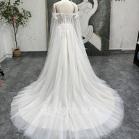 Jancember fée Ivoire Sweetheart Bonding Robes de mariée avec manche LSSG140