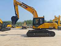 Excavator Crawler Sany 215c Bekas 21 ton Model 2025 Terkontrol PLC Komponen Inti Bersertifikat di Shanghai