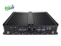 Mini PC Sin Ventilador Intel Core I7 7600U I5 7200U 4USB3.0 Pantalla Dual VGA HDMI Controlador Industrial para Sistemas de Visión Artificial 24/7