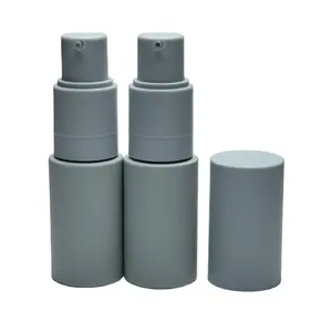 Empty 35ml plastic matte blue skin care powder dry shampoo portable washable dispenser bottle sprayer