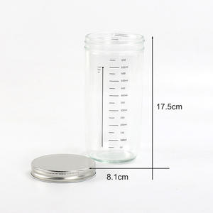 ขวดแก้วฝาปิดสนิทสำหรับเพาะเชื้อแป้งหมักธรรมชาติ ถังหมักยีสต์ เลาเอน ขวดคาเวียร์พร้อมฝาปิดและมาตรวัด รุ่น 730BLGT - Product Image 3
