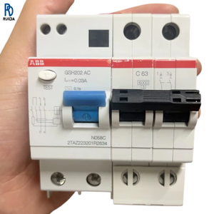 Interruptor de Circuito de Aire GSH202 AC VO 2P, Interruptor Diferencial de Corriente Residual, Interruptor de Protección Contra Sobrecarga y Fugas, Baja Tensión E - Product Image 1