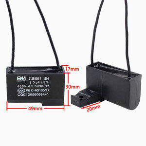 คาปาซิเตอร์ Yuanyi Cbb61 Sh 2.5uf 450v Ac 50/60hz สำหรับพัดลมเพดาน อุปกรณ์เสริมสำหรับการสตาร์ท - Product Image 1